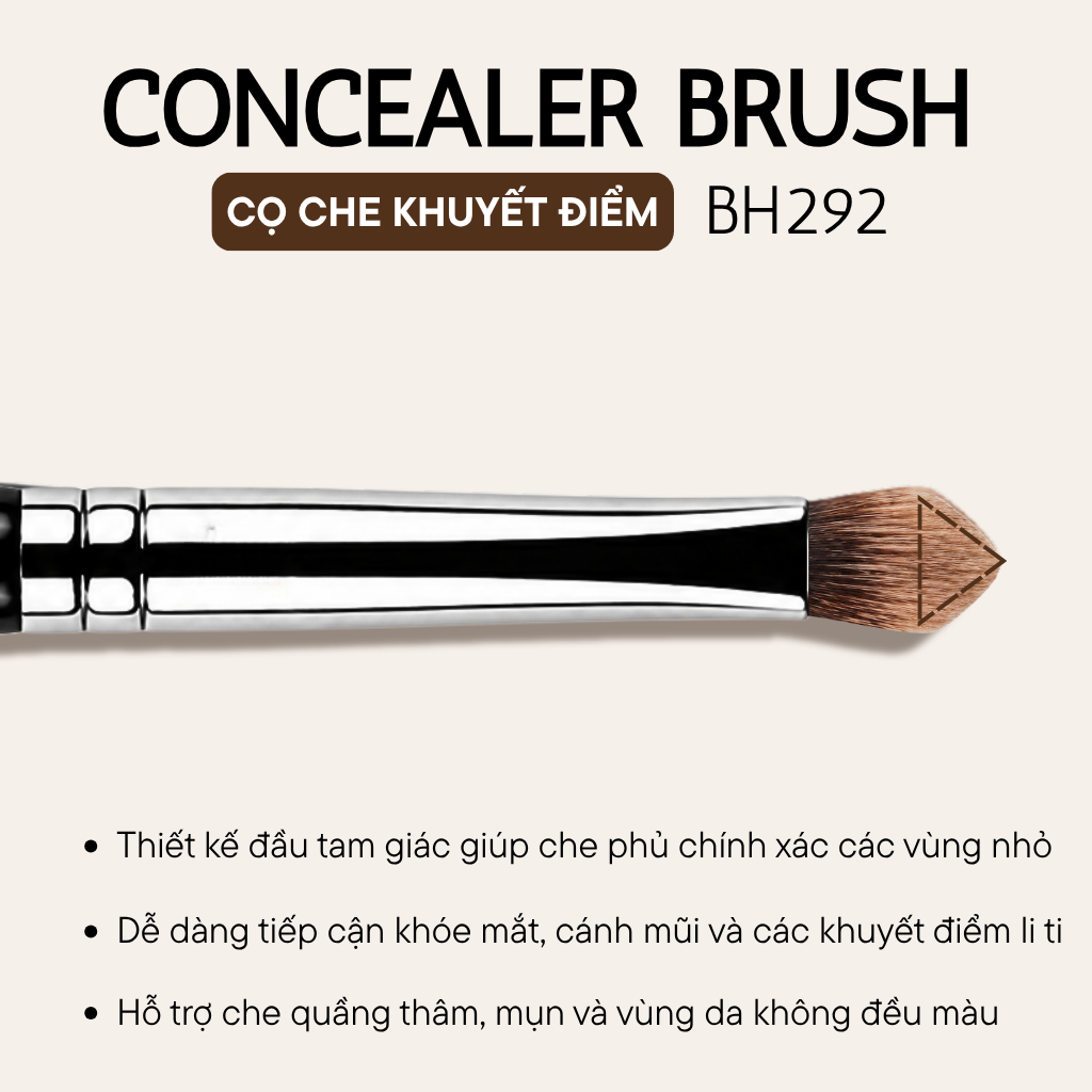 Cọ Che Khuyết Điểm BH Cosmetics Concealer Brush BH292